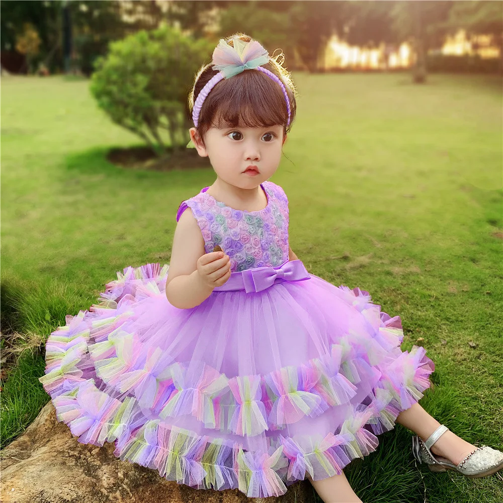 New Birthday Party Dresses for Little Girls 2-7 Years Princess Dress Flowers Patchwork Christening Ball Gowns Wholesale Clothes
New Birthday Party Dresses for Little Girls 2-7 Years Princess Dress Flowers Patchwork Christening Ball Gowns Wholesale Clothes