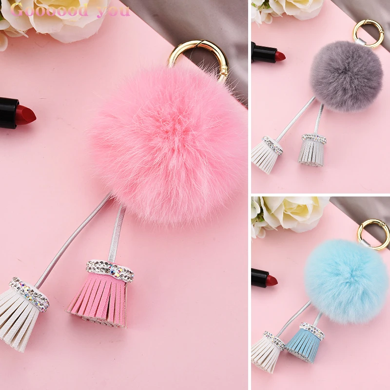 1 Pcs Pompom Tassels Keychain Cute Female Fashion Car Key Chain Accessories Girl Trendy Backpack Pendants Keychain Charms Gift
1 Pcs Pompom Tassels Keychain Cute Female Fashion Car Key Chain Accessories Girl Trendy Backpack Pendants Keychain Charms Gift