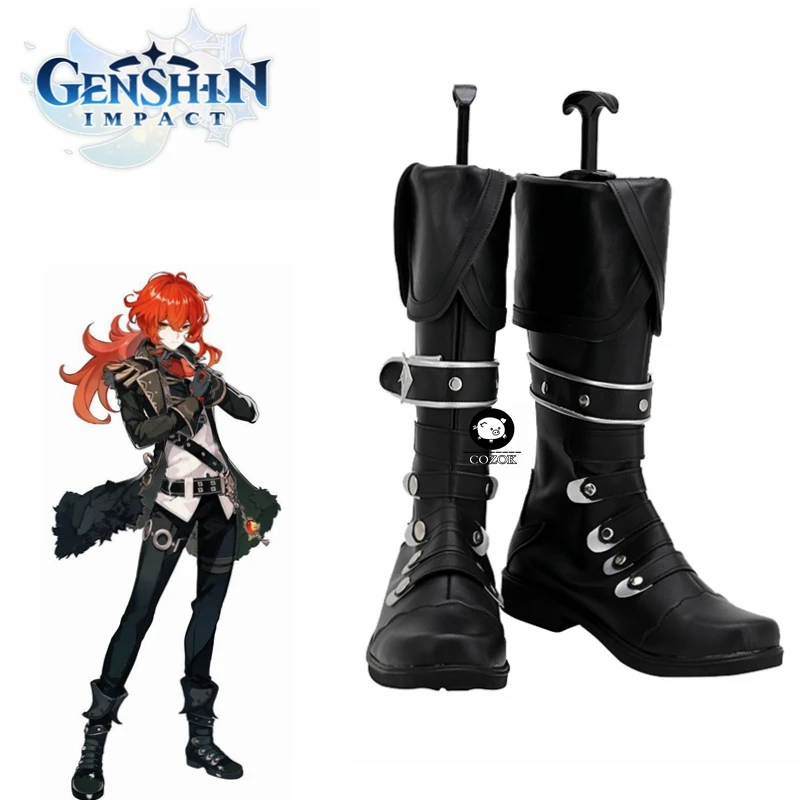 Genshin Impact Diluc Ragnvindr Cosplay Shoes PU Leather Shoes Custom Made Halloween Carnival Boots Cosplay
Genshin Impact Diluc Ragnvindr Cosplay Shoes PU Leather Shoes Custom Made Halloween Carnival Boots Cosplay