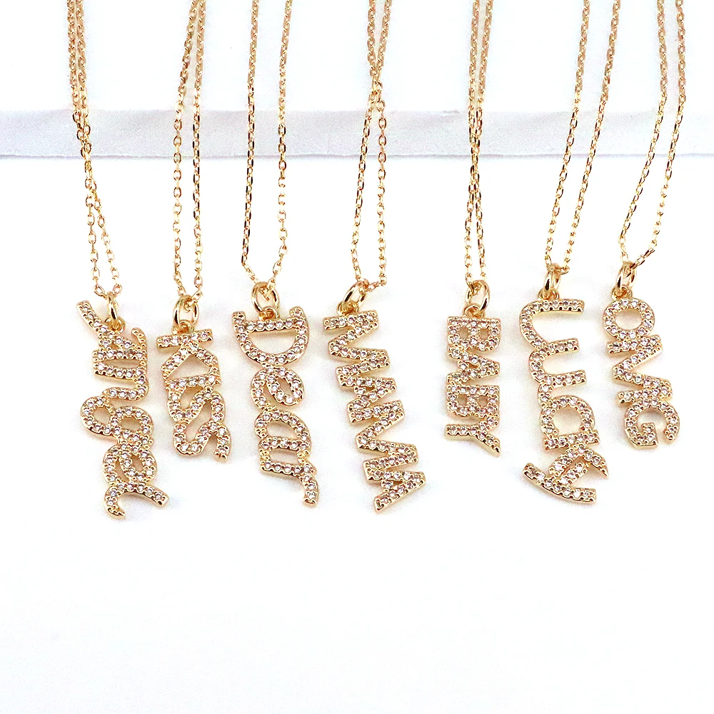2021 hot 6Pcs Crystal Mama Lucky Letter Couple Pendants Jewelry Charms Gold Color Chain On The Neck CZ Pave
2021 hot 6Pcs Crystal Mama Lucky Letter Couple Pendants Jewelry Charms Gold Color Chain On The Neck CZ Pave
