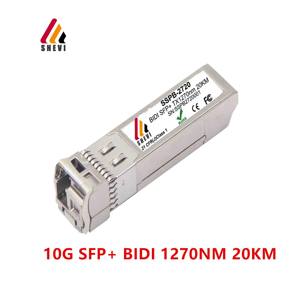 10G SFP+ BIDI 20KM 1270nm/1330nm transmitter 10G SFP Module BIDI Compatible mikrotik hp aruba transceiver dink router
10G SFP+ BIDI 20KM 1270nm/1330nm transmitter 10G SFP Module BIDI Compatible mikrotik hp aruba transceiver dink router