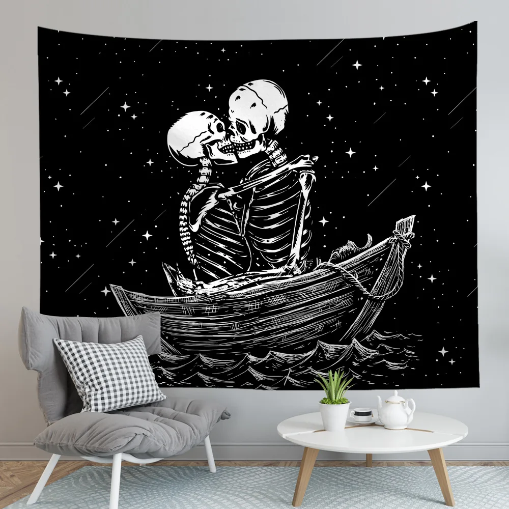 Black And White Skull Tapestry Wall Hanging Home Farmhouse Room Boho Decor Hippie Wall Tapestry Fabric Psychedelic Tapestries
Black And White Skull Tapestry Wall Hanging Home Farmhouse Room Boho Decor Hippie Wall Tapestry Fabric Psychedelic Tapestries