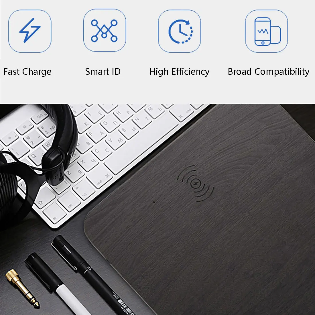 Fast Charging 10w Wireless charger wood grain mouse pad square PU suitable for iphone Android base office desk wireless charger
Fast Charging 10w Wireless charger wood grain mouse pad square PU suitable for iphone Android base office desk wireless charger