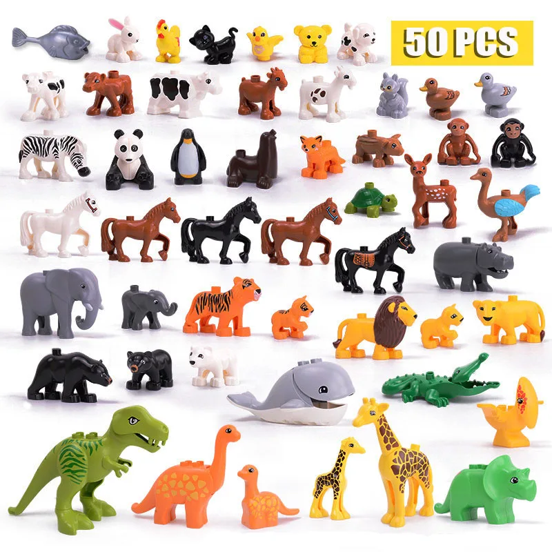 Accessory Big Size Animals Zoo Set Kits Building Blocks Toy Dinosaurs Dog Whales Deer Sheep DIY Toys For Children Christmas Gift
Accessory Big Size Animals Zoo Set Kits Building Blocks Toy Dinosaurs Dog Whales Deer Sheep DIY Toys For Children Christmas Gift