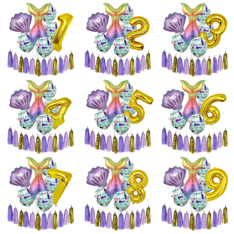 Dream Mermaid Theme 32inch Number Foil Balloon Sequin Latex Balloon Tassel Set Girl Birthday Party Supplies Decor Helium Globos
Dream Mermaid Theme 32inch Number Foil Balloon Sequin Latex Balloon Tassel Set Girl Birthday Party Supplies Decor Helium Globos
