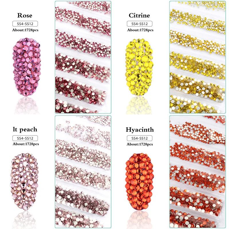 3D Nail Rhinestone SS4-SS12 Mix Sizes Flatback Shiny Crystals Glass Strass Stones Glue on Rhinestones For Nails Art DIY Manicure
3D Nail Rhinestone SS4-SS12 Mix Sizes Flatback Shiny Crystals Glass Strass Stones Glue on Rhinestones For Nails Art DIY Manicure