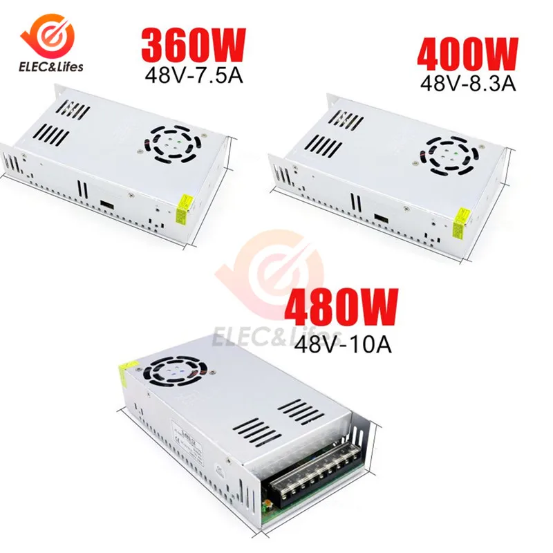 DC 48V 360W 400W 480W 10A Switching Power Supply Source Transformer AC DC SMPS 7.5A 8.3A
DC 48V 360W 400W 480W 10A Switching Power Supply Source Transformer AC DC SMPS 7.5A 8.3A