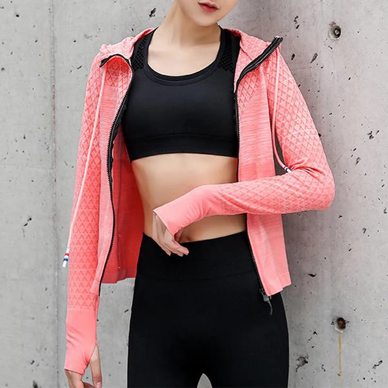 Running Jacket Coat For Women Sports Women's Clothing Zipper Long Sleeve Women Sports Jacket Fitness Ladies Hoodies
Running Jacket Coat For Women Sports Women's Clothing Zipper Long Sleeve Women Sports Jacket Fitness Ladies Hoodies