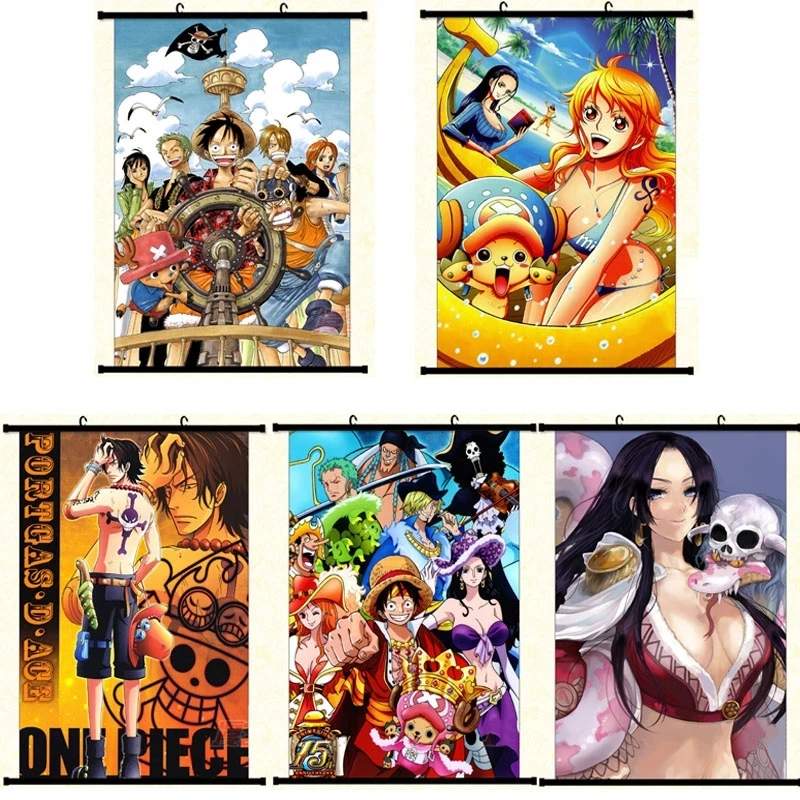 Printed Wall Art Luffy Pictures One Piece Hanging Scroll Bandai Canvas Ace Painting Character Nami Boa Hancock Home Decoration
Printed Wall Art Luffy Pictures One Piece Hanging Scroll Bandai Canvas Ace Painting Character Nami Boa Hancock Home Decoration