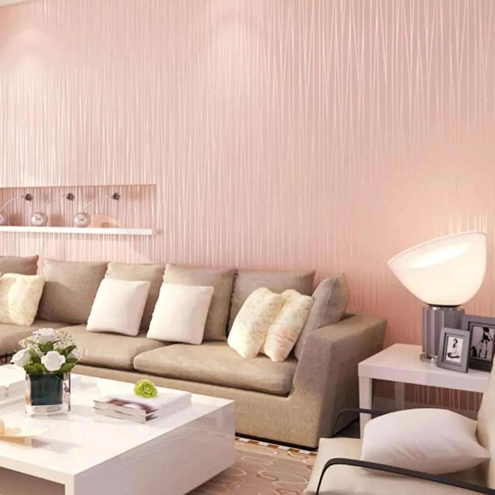 Simple Home Stripe Wallpaper Modern Bedroom Wallcovering Wall Paper For Living Room Decoration Roll Home Sticker light pink
Simple Home Stripe Wallpaper Modern Bedroom Wallcovering Wall Paper For Living Room Decoration Roll Home Sticker light pink