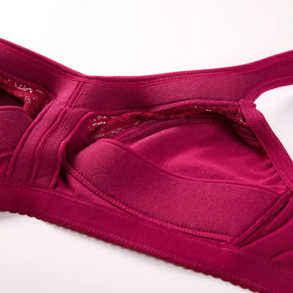 Women's Full Support Unlined Plus Size Wirefree Minimizer Bra 
Women's Full Support Unlined Plus Size Wirefree Minimizer Bra