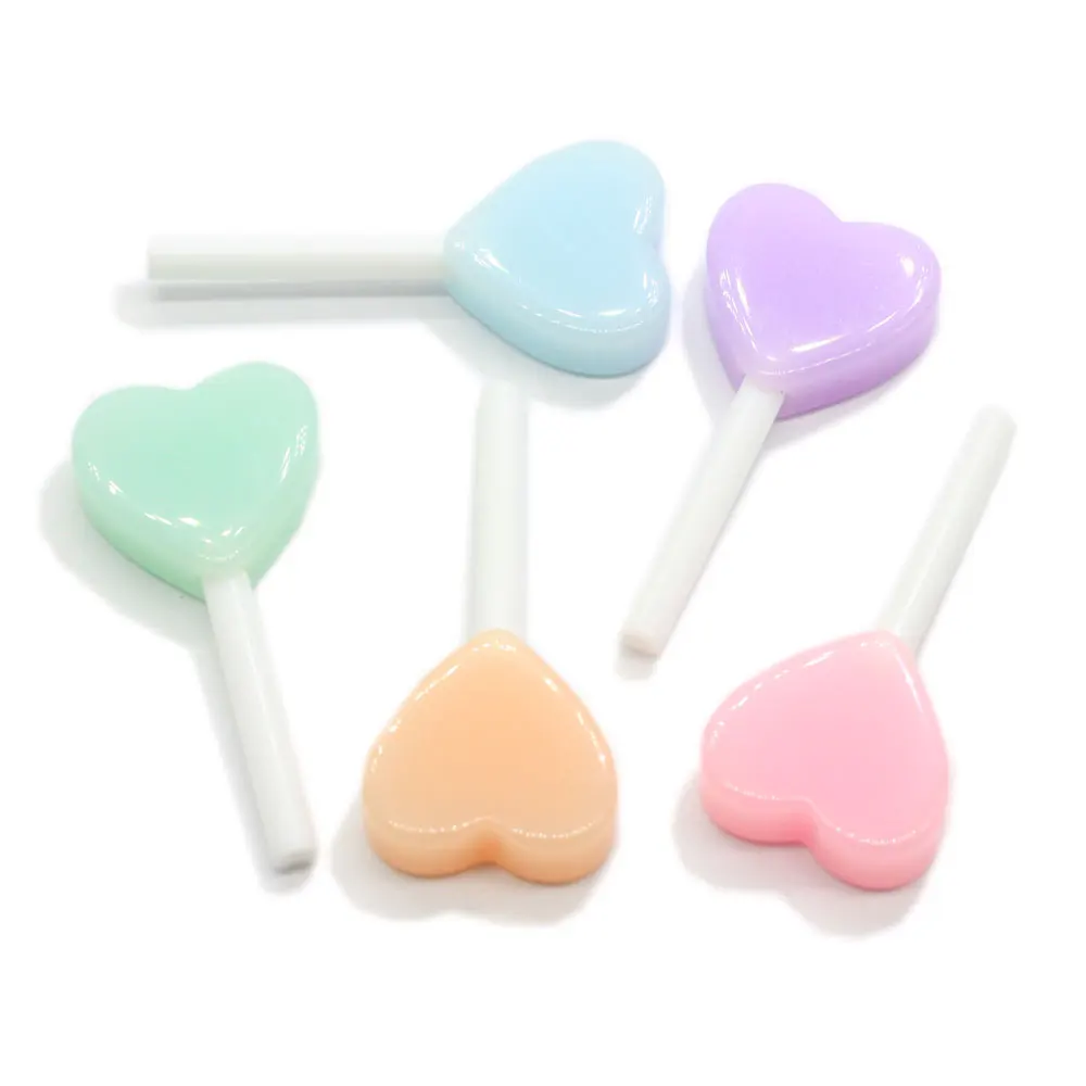 50/100pcsNew Novelty Mixed Heart Lollipop 40*18MM Pastel Lollipop Cute Flatback Resin Cabochons Decoration Crafts For Earrings &
50/100pcsNew Novelty Mixed Heart Lollipop 40*18MM Pastel Lollipop Cute Flatback Resin Cabochons Decoration Crafts For Earrings &