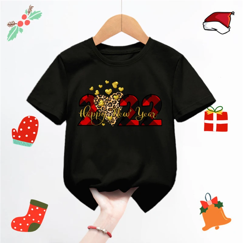 2022 Happy New Year Letters Graphic Printed Children T-shirt Boys Girls Fashion Short Sleeve Tshirts Kids Casual Black Tops Tee
2022 Happy New Year Letters Graphic Printed Children T-shirt Boys Girls Fashion Short Sleeve Tshirts Kids Casual Black Tops Tee
