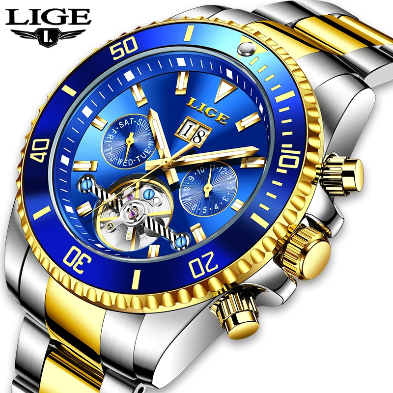 2021 LIGE Design 45mm Men Luxury Automatic Mechanical Wrist Watches Men Stainless Steel Waterproof Watch Clock Relogio Masculino
2021 LIGE Design 45mm Men Luxury Automatic Mechanical Wrist Watches Men Stainless Steel Waterproof Watch Clock Relogio Masculino