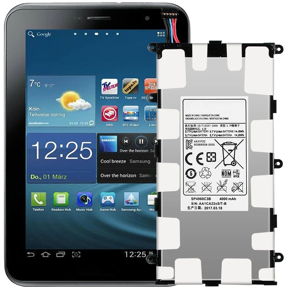 Аккумулятор SP4960C3B для Samsung Galaxy Tab 2 7 0 3G фотоаккумулятор деталь замены и