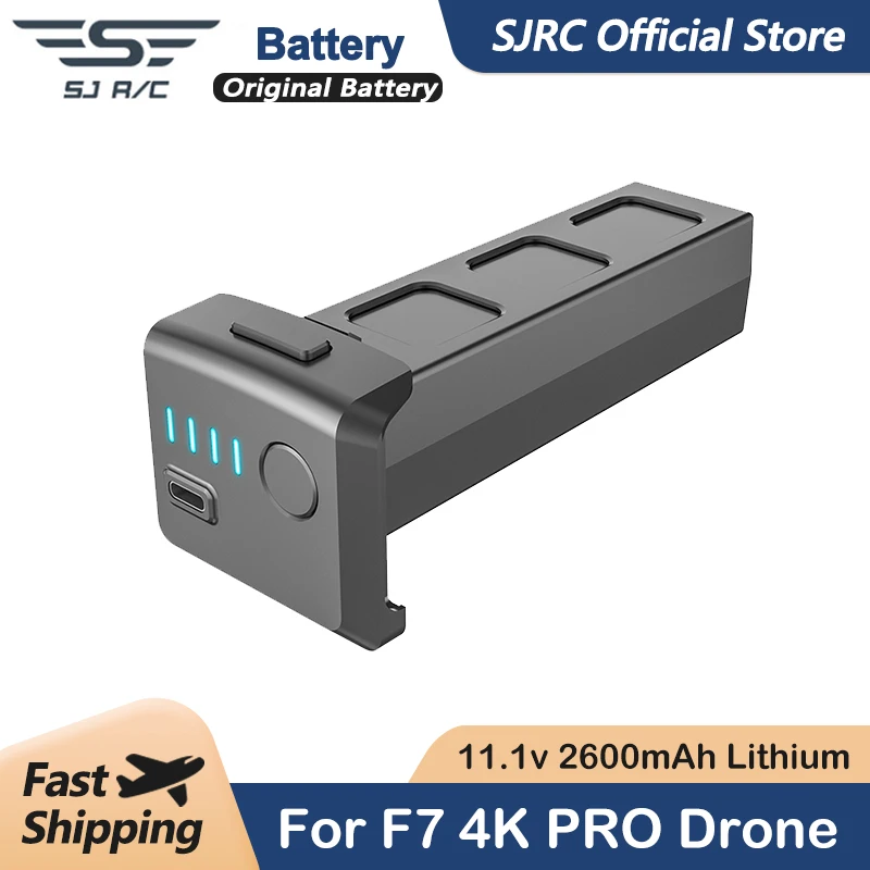 Оригинальный аккумулятор SJRC для F7 4K PRO Drone 11,1 В 2600 мАч, литиевые батареи, запасные части, комплекты аксессуаров, дисплей питания в режиме реального времени
Оригинальный аккумулятор SJRC для F7 4K PRO Drone 11,1 В 2600 мАч, литиевые батареи, запасные части, комплекты аксессуаров, дисплей питания в режиме реального времени