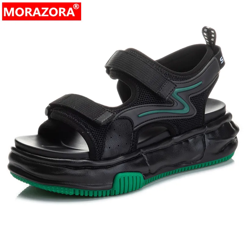 MORAZORA Size 35-40 New High Quality Women Sandals Flat Platform Sandals Ladies Casual Summer Shoes Black Beige Color
MORAZORA Size 35-40 New High Quality Women Sandals Flat Platform Sandals Ladies Casual Summer Shoes Black Beige Color
