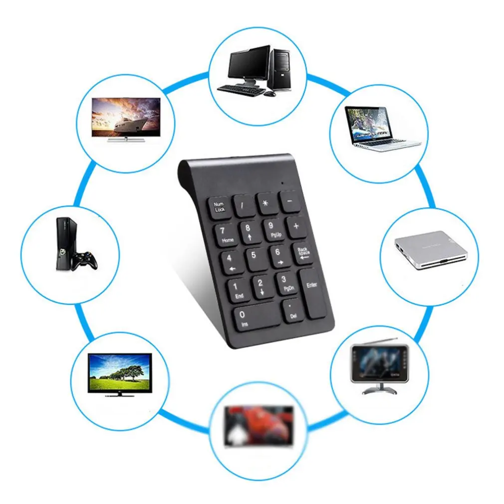 Small-size 2.4GHz Wireless Numeric Keypad Numpad 18 Keys Digital Keyboard for Accounting Teller Laptop Notebook Tablets
Small-size 2.4GHz Wireless Numeric Keypad Numpad 18 Keys Digital Keyboard for Accounting Teller Laptop Notebook Tablets