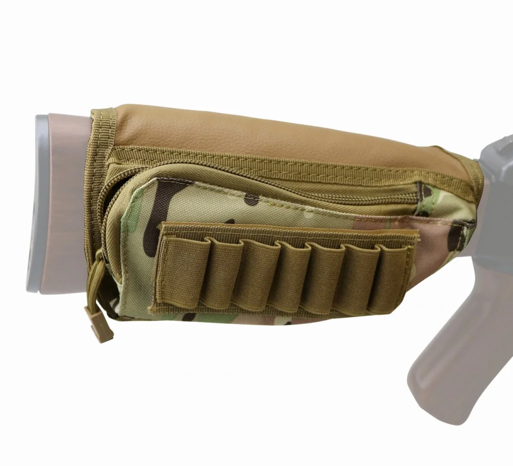 Tactical Buttstock Cheek Rest Shell Ammo Pouch 12GA 12 Gauge Bullet Cartridge Holder Hunting Accessories Gun Rifle Stock Pouch
Tactical Buttstock Cheek Rest Shell Ammo Pouch 12GA 12 Gauge Bullet Cartridge Holder Hunting Accessories Gun Rifle Stock Pouch