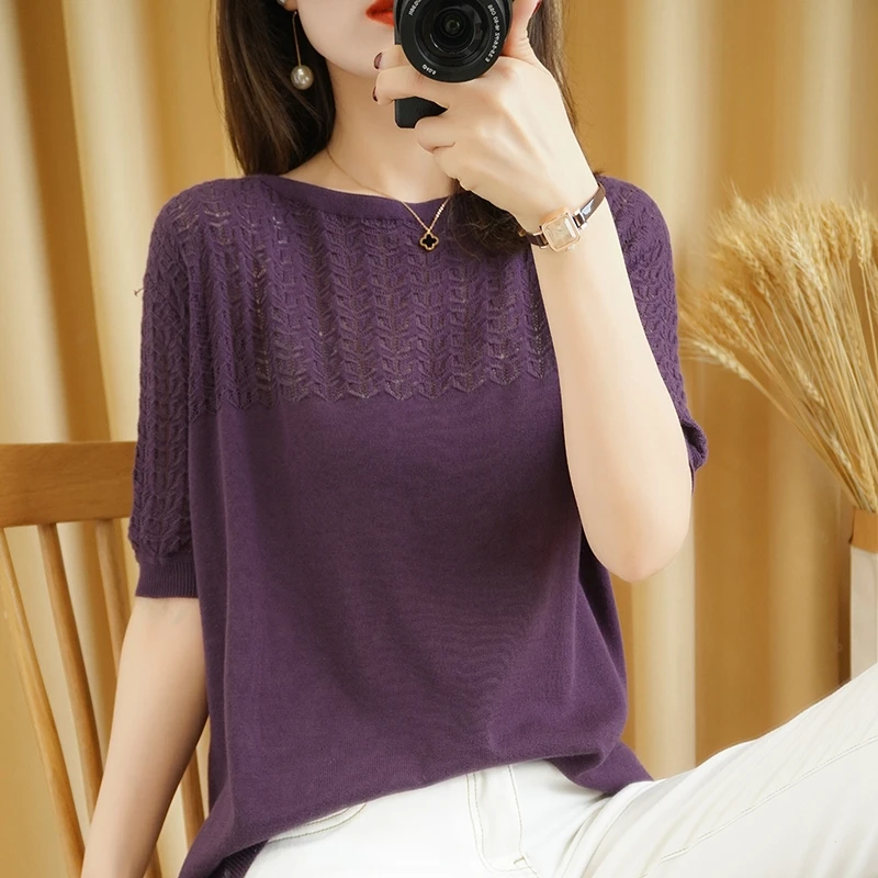 BELIARST Summer 100% Cotton Short-Sleeved Women's O-neck Collar Pullover New Design Sense Female Belt Pocket Top Retro T-Shirt
BELIARST Summer 100% Cotton Short-Sleeved Women's O-neck Collar Pullover New Design Sense Female Belt Pocket Top Retro T-Shirt