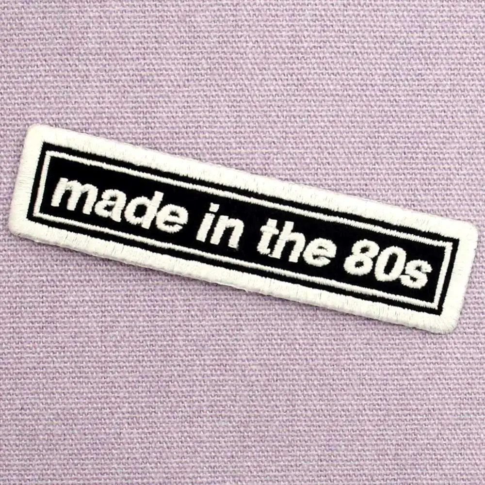 Embird patches Embroidered sew on letter patch Made in the 80s ceo-friendly handmade 3D applique patches for boys patch
Embird patches Embroidered sew on letter patch Made in the 80s ceo-friendly handmade 3D applique patches for boys patch