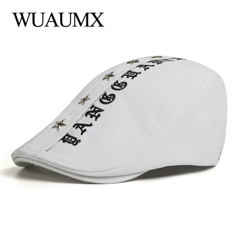 Brand Embroidery Beret Hats For Men Black White Peaked Cap Women Cotton Herringbone Flat Ivy Cap Painter Newsboy Hat casquette
Brand Embroidery Beret Hats For Men Black White Peaked Cap Women Cotton Herringbone Flat Ivy Cap Painter Newsboy Hat casquette