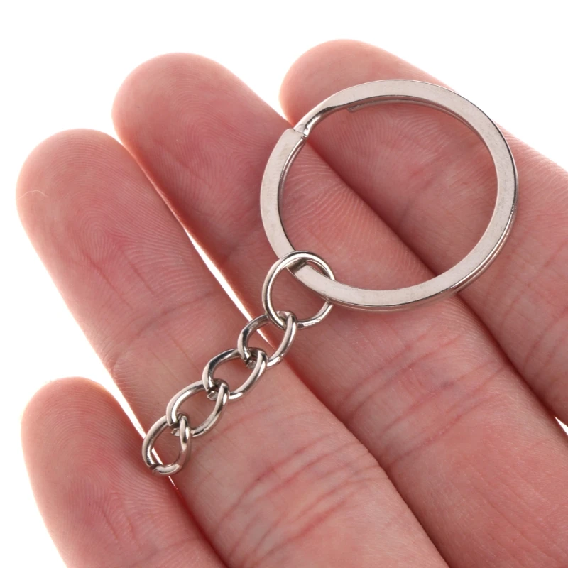 50 Pcs Key Ring Stainless Steel Key Chain Portable Brief Hoop Metal Loop Outdoor
50 Pcs Key Ring Stainless Steel Key Chain Portable Brief Hoop Metal Loop Outdoor