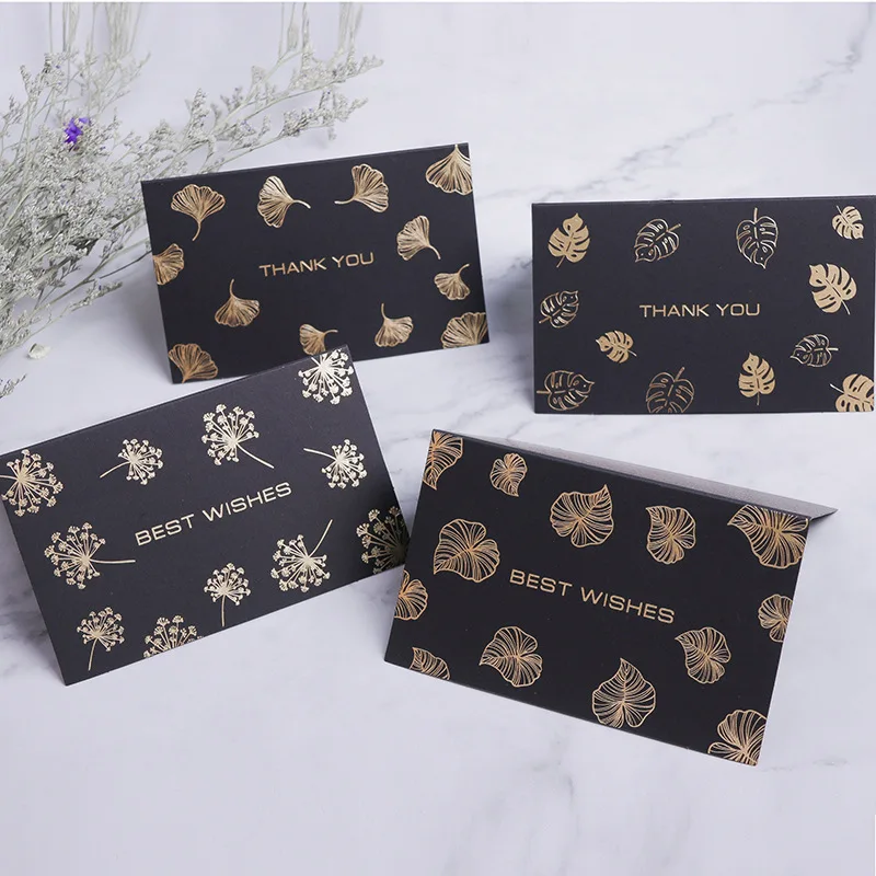 Creative Thank You Greeting Card Bronzing Black Black Card Thanksgiving Blessing Card Birthday Card Cute Envelopes
Creative Thank You Greeting Card Bronzing Black Black Card Thanksgiving Blessing Card Birthday Card Cute Envelopes