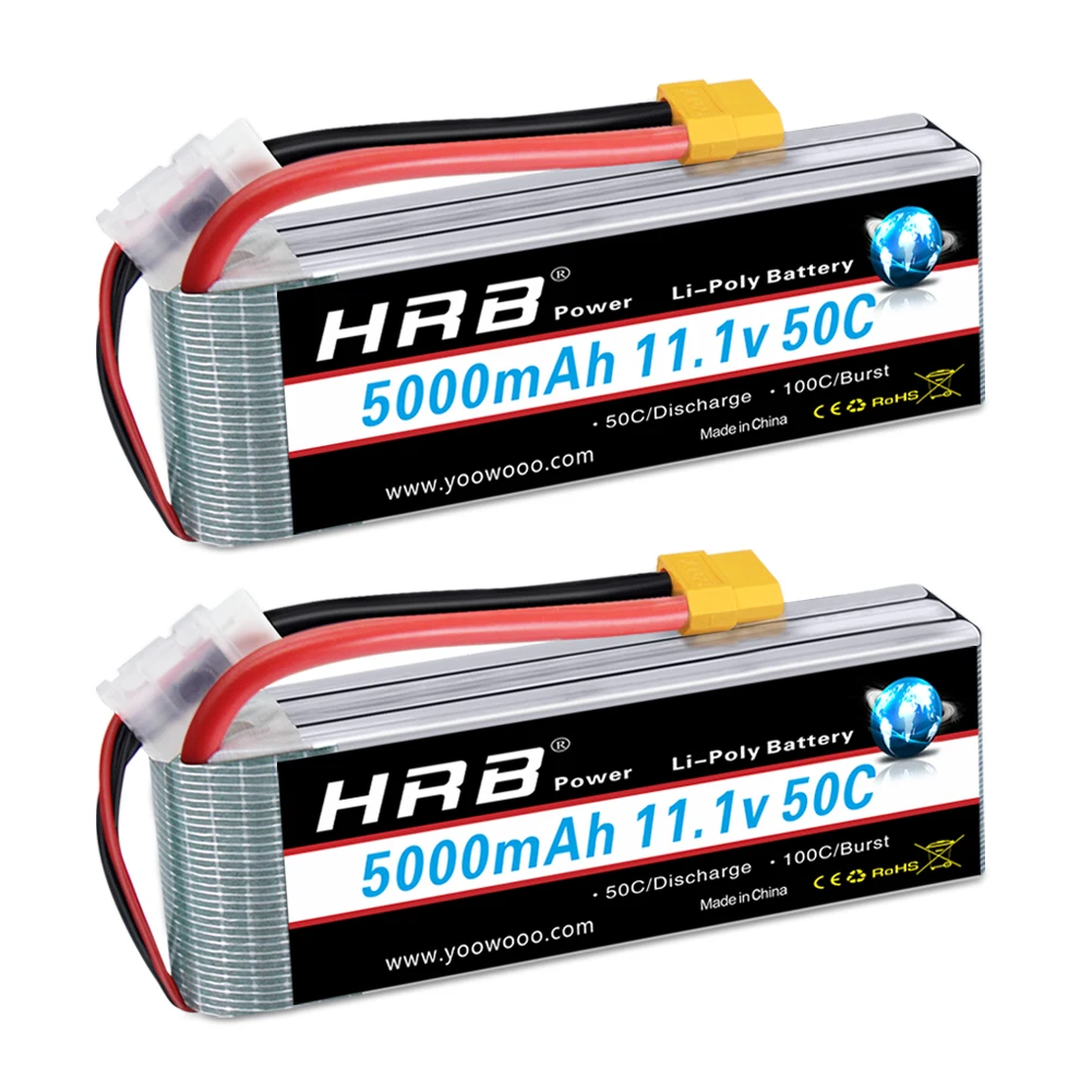 Аккумулятор HRB 3S Lipo, 2 шт., 11,1 В, 5000 мАч, RC 50C, разъем Deans для Traxxas, x-maxx, trx4, defender 1:10, 1:12, автомобили, вертолет
Аккумулятор HRB 3S Lipo, 2 шт., 11,1 В, 5000 мАч, RC 50C, разъем Deans для Traxxas, x-maxx, trx4, defender 1:10, 1:12, автомобили, вертолет