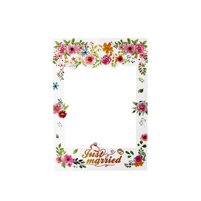 Wedding Day/Just Married Photo Booth Frame Floral Wedding Decoration Paper Photo Frame Props Bridal Shower Valentines Day Props
Wedding Day/Just Married Photo Booth Frame Floral Wedding Decoration Paper Photo Frame Props Bridal Shower Valentines Day Props