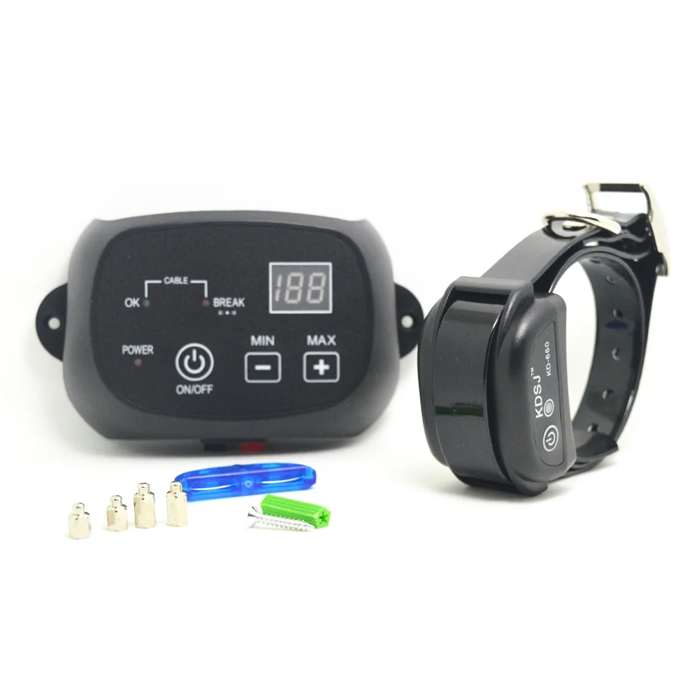 Electric Wireless Pet Fence Waterproof Dog Electronic Remote Training Collar LCD display Dog Fence Safety pet supplies
Electric Wireless Pet Fence Waterproof Dog Electronic Remote Training Collar LCD display Dog Fence Safety pet supplies