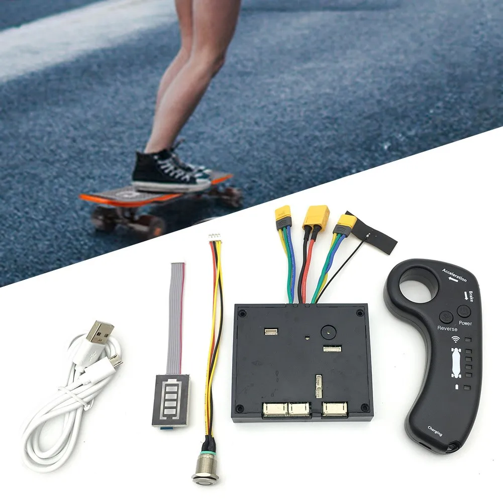 Dual-motor Electric Skateboard Controller Set Sine Wave Dual-drive Control Board ESC 10s Upgrade Remote Control
Dual-motor Electric Skateboard Controller Set Sine Wave Dual-drive Control Board ESC 10s Upgrade Remote Control