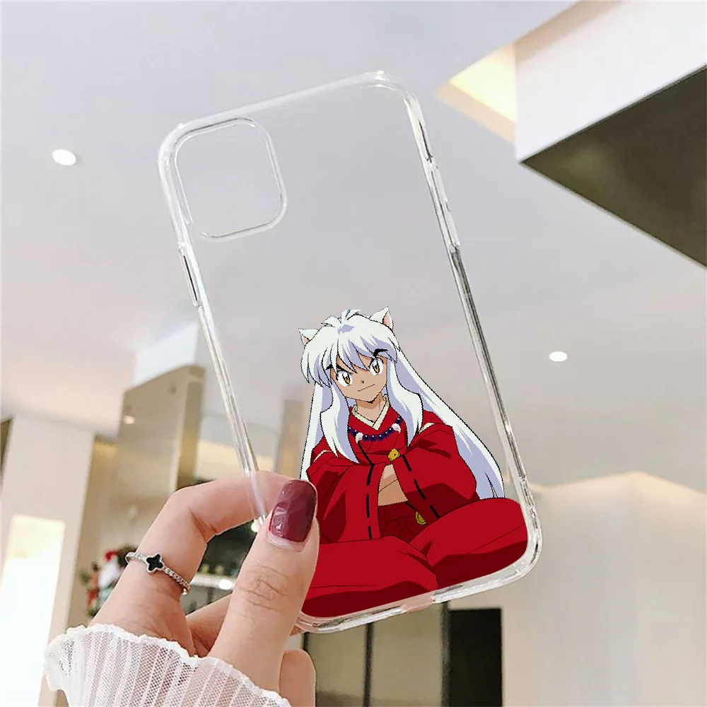 Чехол для телефона аниме Inuyasha Samsung Galaxy Note 4 8 9 10 20 S8 S9 S10 S10E S20 Plus UITRA ультрапрозрачный