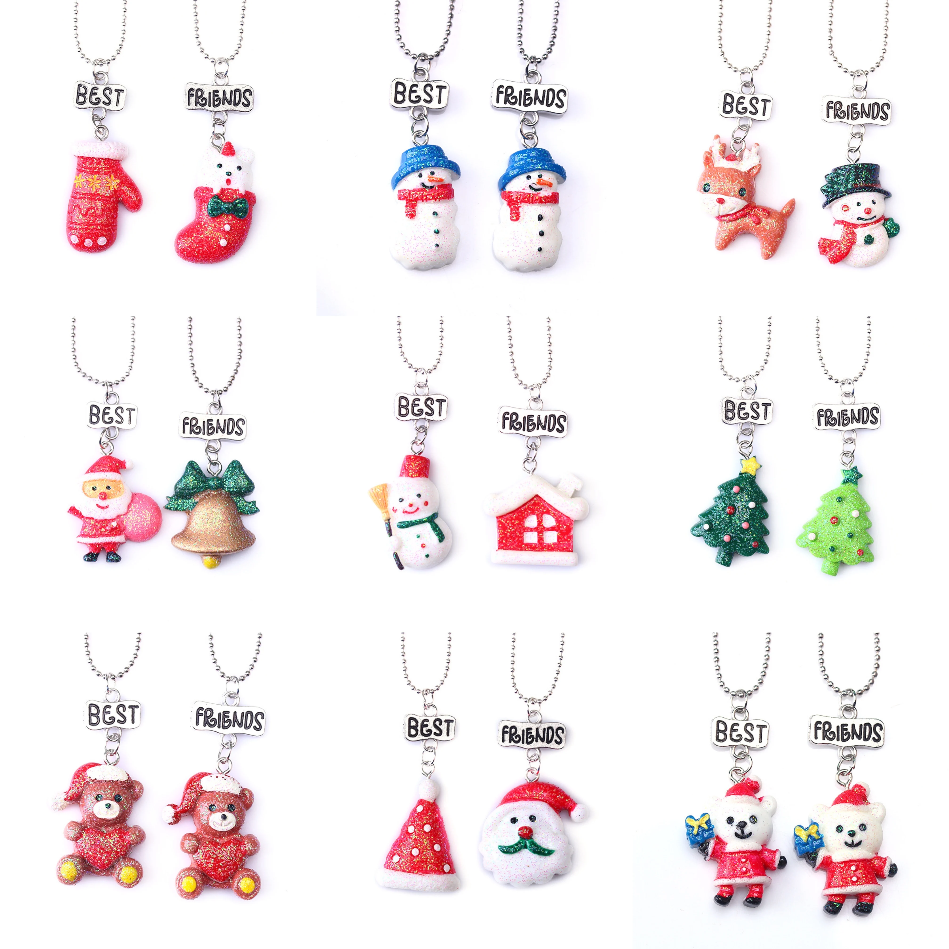 10Sets Different Christmas Necklaces, 45cm Necklace Chian, Best Friends Necklaces, Stereo soft simulation Imitation Necklace
10Sets Different Christmas Necklaces, 45cm Necklace Chian, Best Friends Necklaces, Stereo soft simulation Imitation Necklace