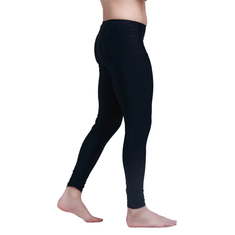 SBART Men Rash Guard Tight Pant Leggings Anti-UV Lycra Rashguard Full Length Black Solid Surf Pants Swim Quick Dry Fitness 4XL | Спорт и