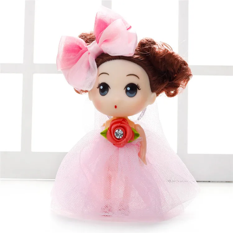 Wholesale 10pcs 12cm wedding dress creative children cute doll keychain pendant cake baking doll mini toys for girls
Wholesale 10pcs 12cm wedding dress creative children cute doll keychain pendant cake baking doll mini toys for girls