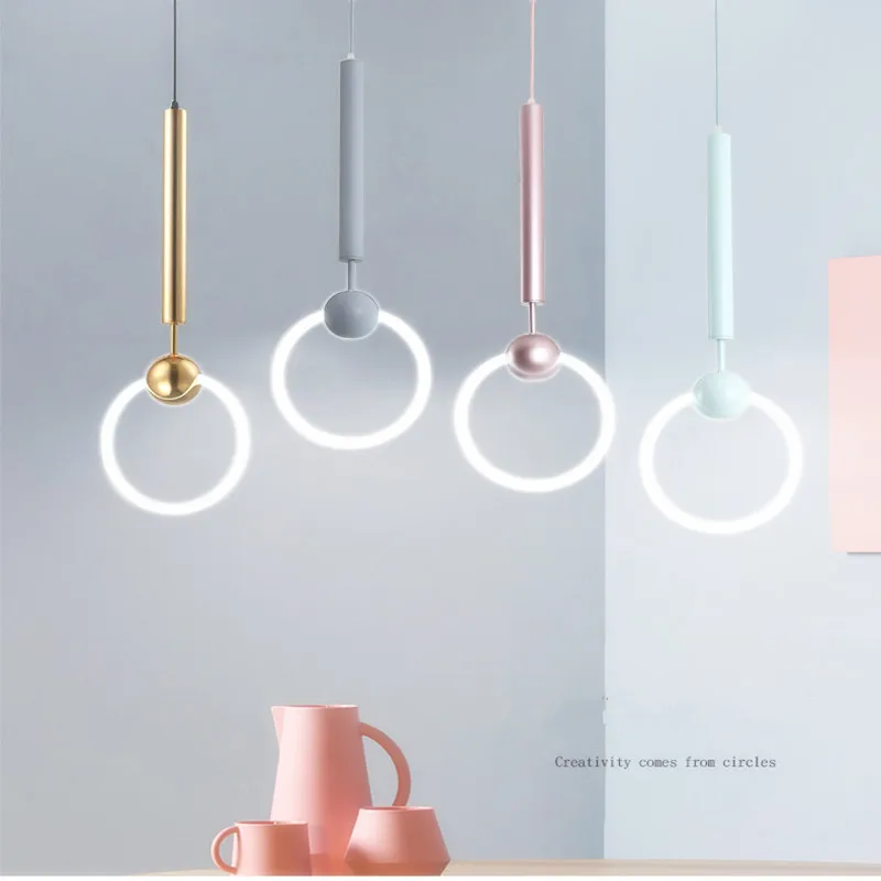 Nordic Art LED Loop Creative Concise Dining Room Pendant Light Cafe Restaurant Hanging Lights Lovely Led Lamp For Kid's Room
Nordic Art LED Loop Creative Concise Dining Room Pendant Light Cafe Restaurant Hanging Lights Lovely Led Lamp For Kid's Room
