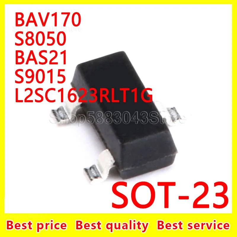 (50 шт.) 100% Новинка, оригинал, BAV170 S8050 BAS21 S9015 L2SC1623RLT1G SOT-23 SOT23
(50 шт.) 100% Новинка, оригинал, BAV170 S8050 BAS21 S9015 L2SC1623RLT1G SOT-23 SOT23