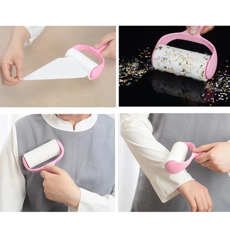 9 Rolls+1 Handle Sticky Roller Glutinous Dust Paper Tearable Adhesive Scrub Clothes Lint Brush Hair Remover Kit with Treat
9 Rolls+1 Handle Sticky Roller Glutinous Dust Paper Tearable Adhesive Scrub Clothes Lint Brush Hair Remover Kit with Treat