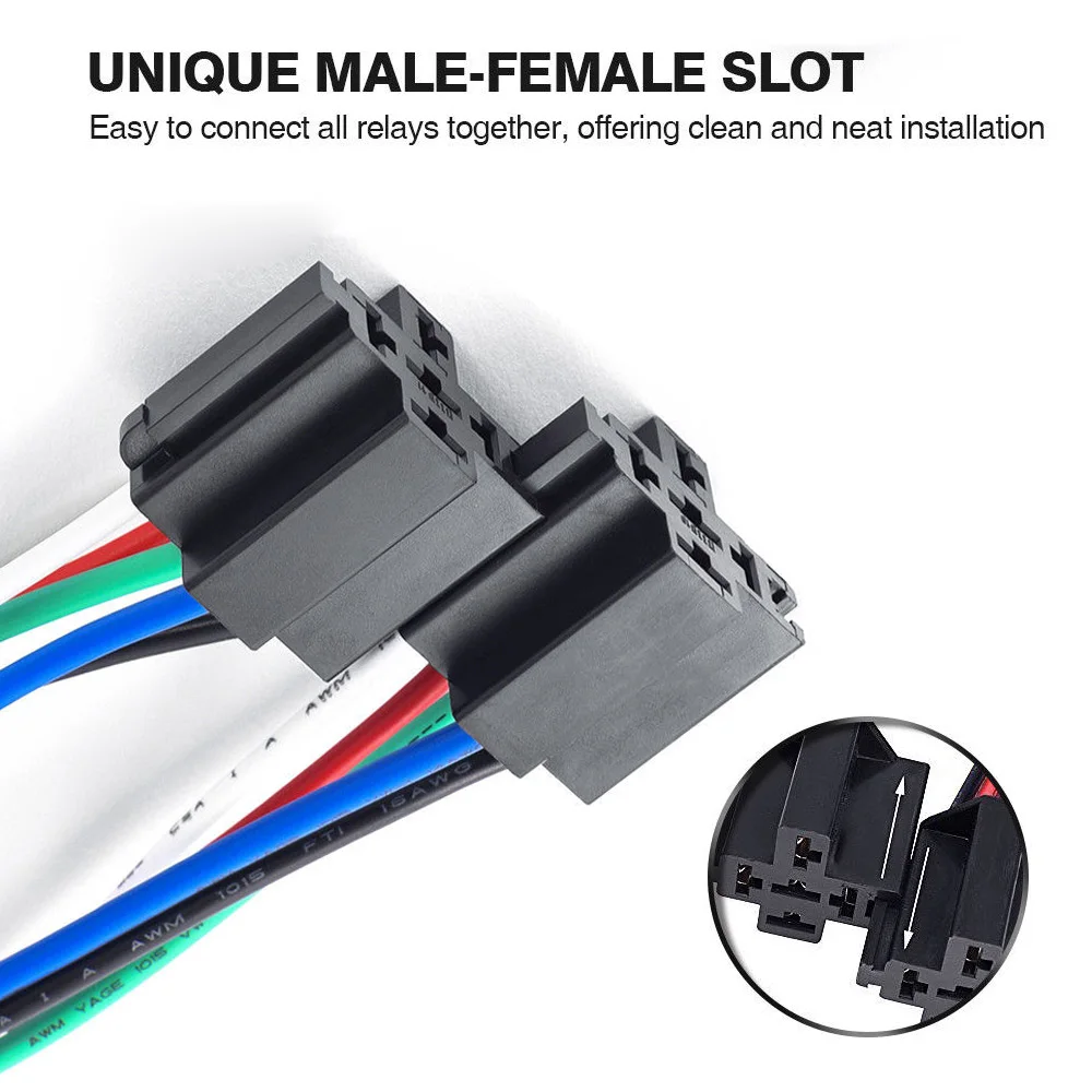 Automotive Relays Fuse Relay Switch Harness Set SPST 30A 12V DC 5-Pin Useful Durable Accessories Fashion Brand New
Automotive Relays Fuse Relay Switch Harness Set SPST 30A 12V DC 5-Pin Useful Durable Accessories Fashion Brand New