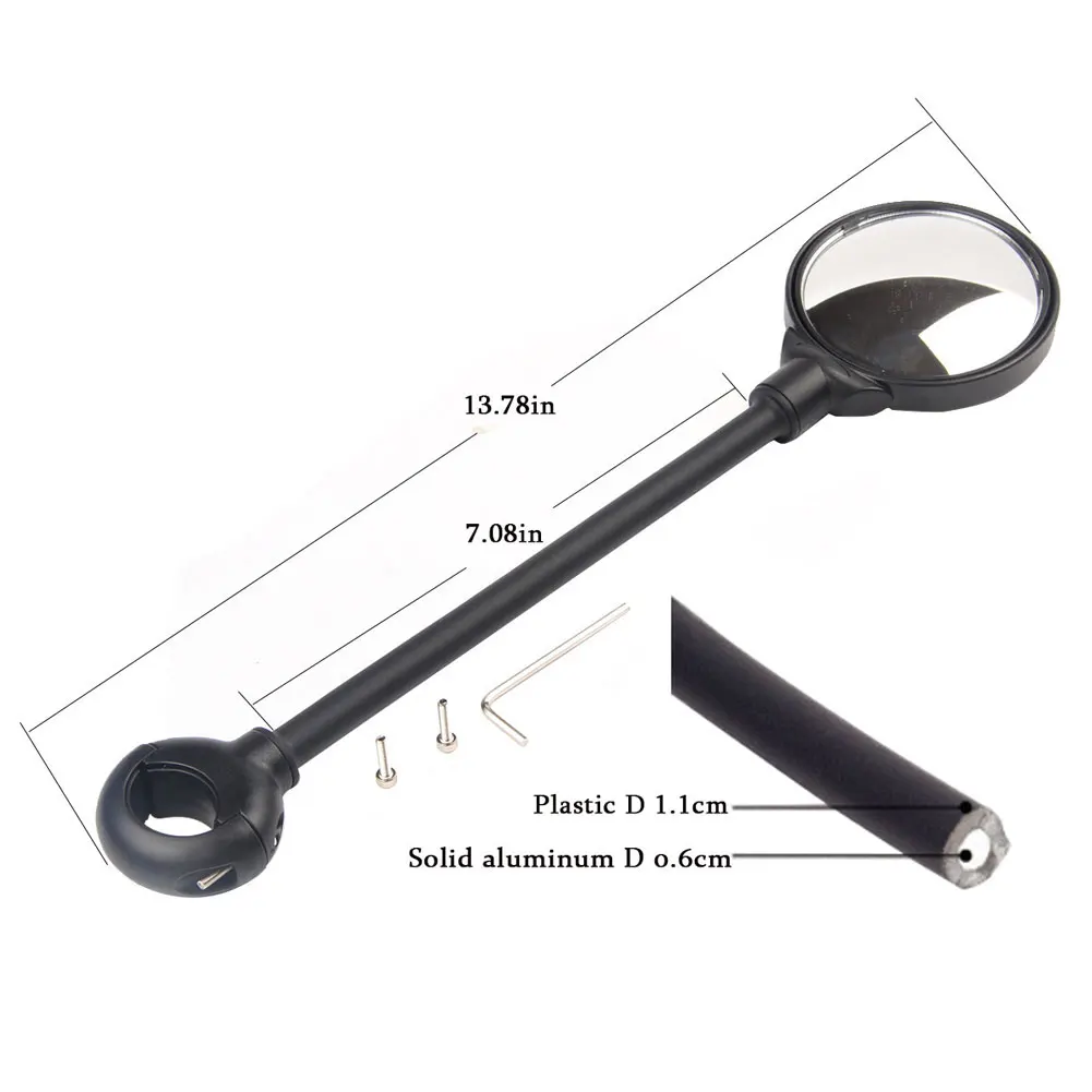 1/2pcs Bar End Bike Mirror Bike Rear View Mirror 360 Adjustable Rotate Mirror Wide Angle Rear View for Mountain Road Bike
1/2pcs Bar End Bike Mirror Bike Rear View Mirror 360 Adjustable Rotate Mirror Wide Angle Rear View for Mountain Road Bike