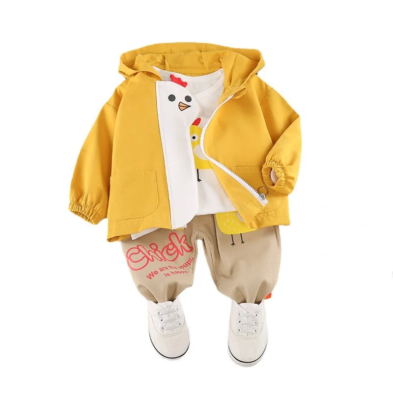 New Spring Autumn Children Cartoon Clothes Baby Boys Girls Hooded Jacket T Shirt Pants 3Pcs/sets Kids Hoodies Infant Sportswear
New Spring Autumn Children Cartoon Clothes Baby Boys Girls Hooded Jacket T Shirt Pants 3Pcs/sets Kids Hoodies Infant Sportswear