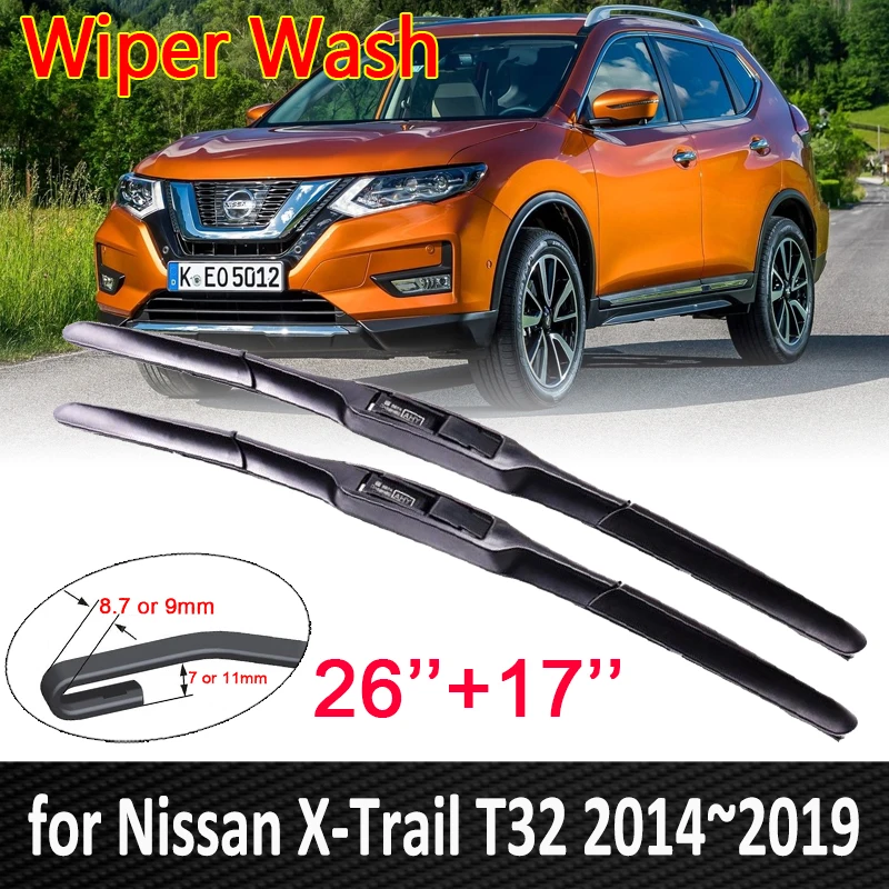 Car Wiper Blades for Nissan X-Trail T32 2014~2019 2015 2016 2017 2018 X Trail Front Windscreen Windshield Wipers Car Accessories 
Car Wiper Blades for Nissan X-Trail T32 2014~2019 2015 2016 2017 2018 X Trail Front Windscreen Windshield Wipers Car Accessories