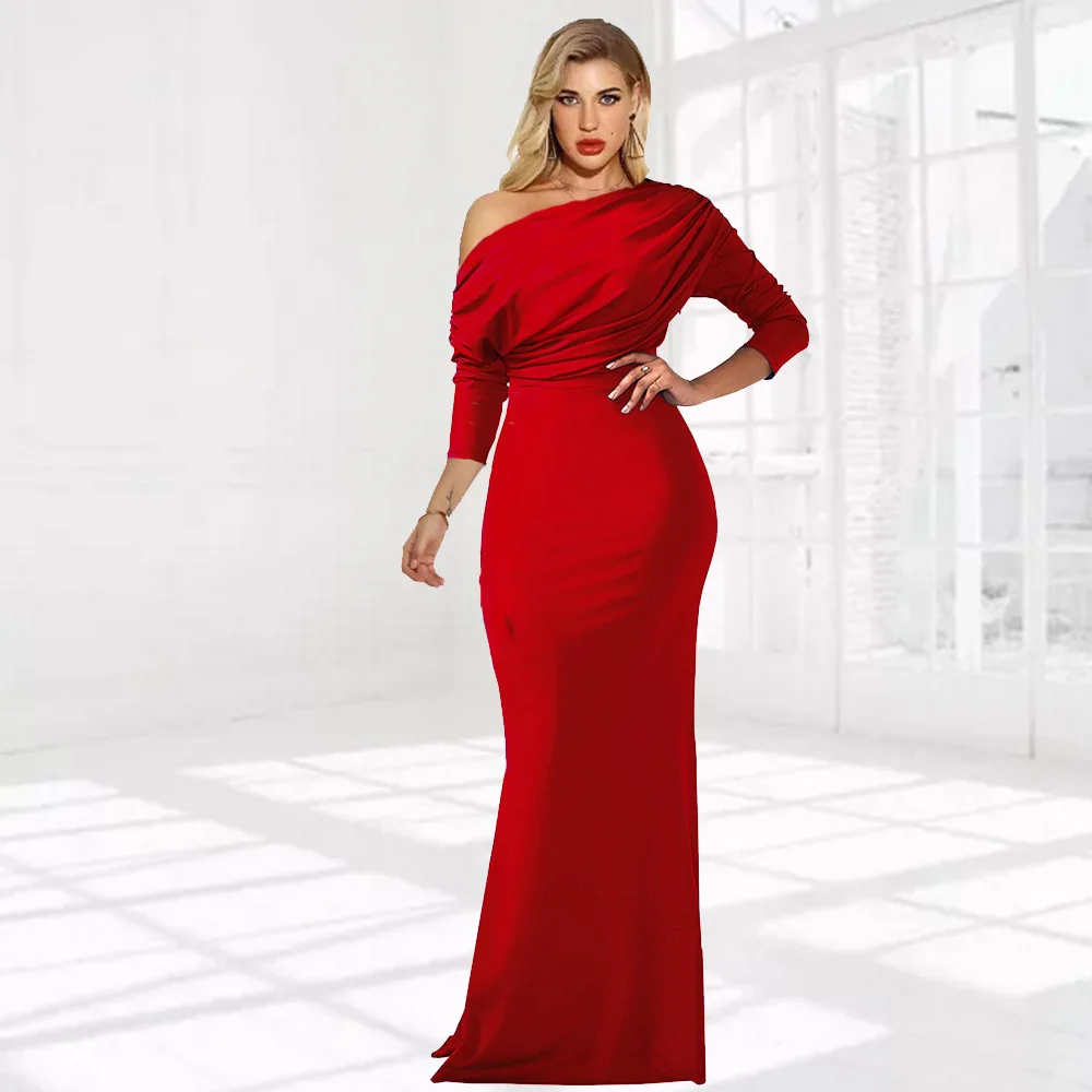 2021 Autumn Women Solid Polyester A-line Dress Regular Half Sleeve Long Dress Maxi Dress Evening Casual Party Dress
2021 Autumn Women Solid Polyester A-line Dress Regular Half Sleeve Long Dress Maxi Dress Evening Casual Party Dress