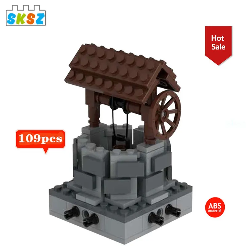 109pcs Water Well Model Movie View Collection Moc Building Blocks Architecture Combination Diy Bricks Kid Toys Gift for Children 
109pcs Water Well Model Movie View Collection Moc Building Blocks Architecture Combination Diy Bricks Kid Toys Gift for Children