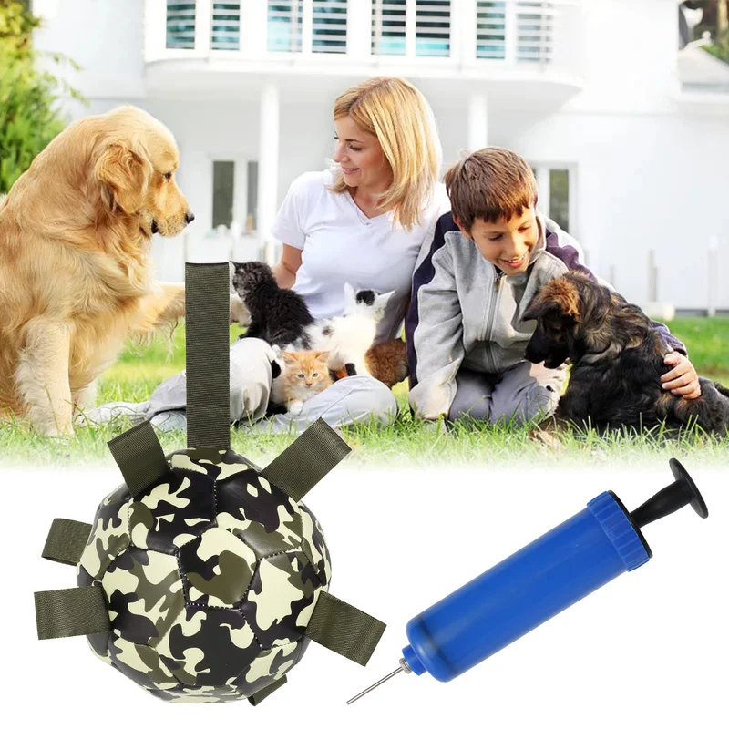 2021 Real Interactive Dog Soccer Ball Toy PU Funny Dogs Football For Small Medium Large Outdoor Pool Garden Toys Beach Playing
2021 Real Interactive Dog Soccer Ball Toy PU Funny Dogs Football For Small Medium Large Outdoor Pool Garden Toys Beach Playing