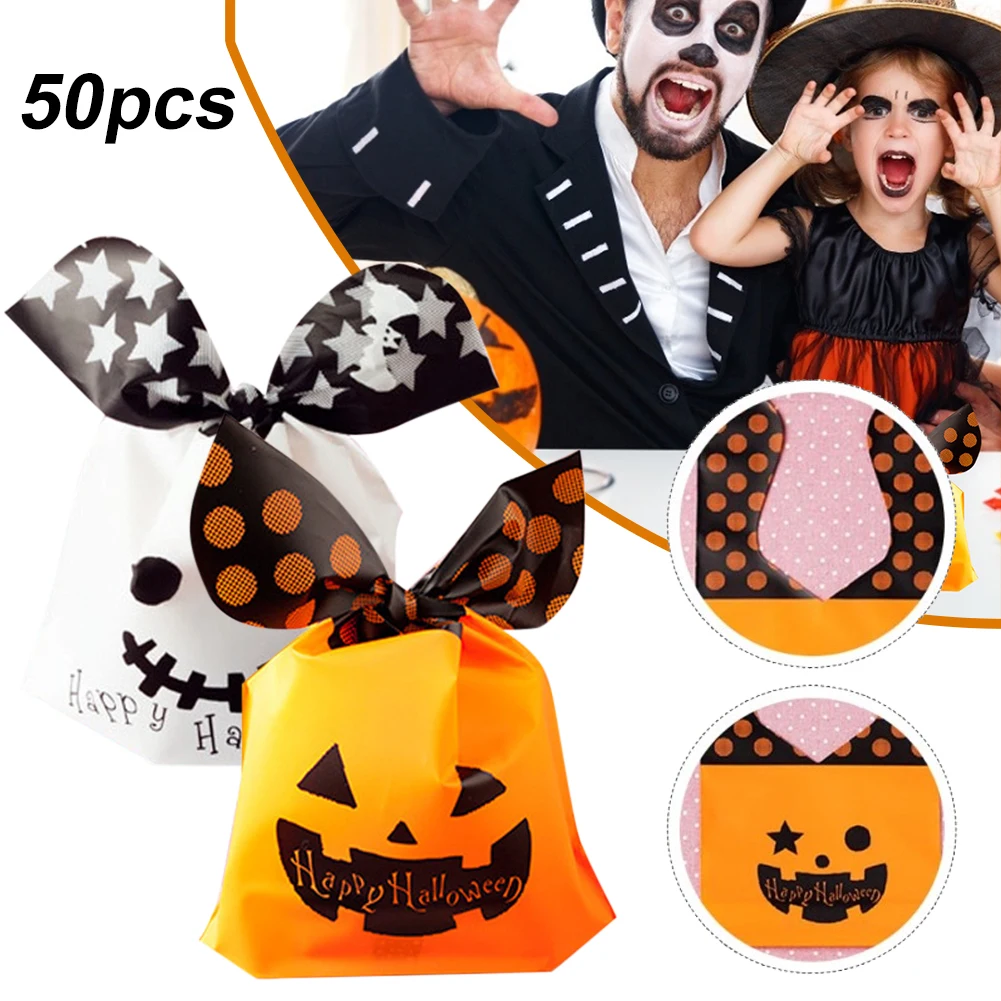 50Pcs Halloween Candy Bag Creative Durable Halloween Exquisite Candy Handbag For Children Adorable Candy Pouch (Random Color)
50Pcs Halloween Candy Bag Creative Durable Halloween Exquisite Candy Handbag For Children Adorable Candy Pouch (Random Color)