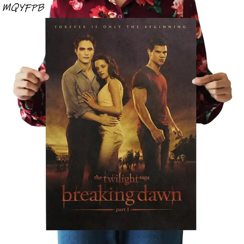 The Twilight Saga:Breaking Dawn Movies Kraft Paper Poster Home Decor Wall Sticker gift 50.5x35cm
The Twilight Saga:Breaking Dawn Movies Kraft Paper Poster Home Decor Wall Sticker gift 50.5x35cm