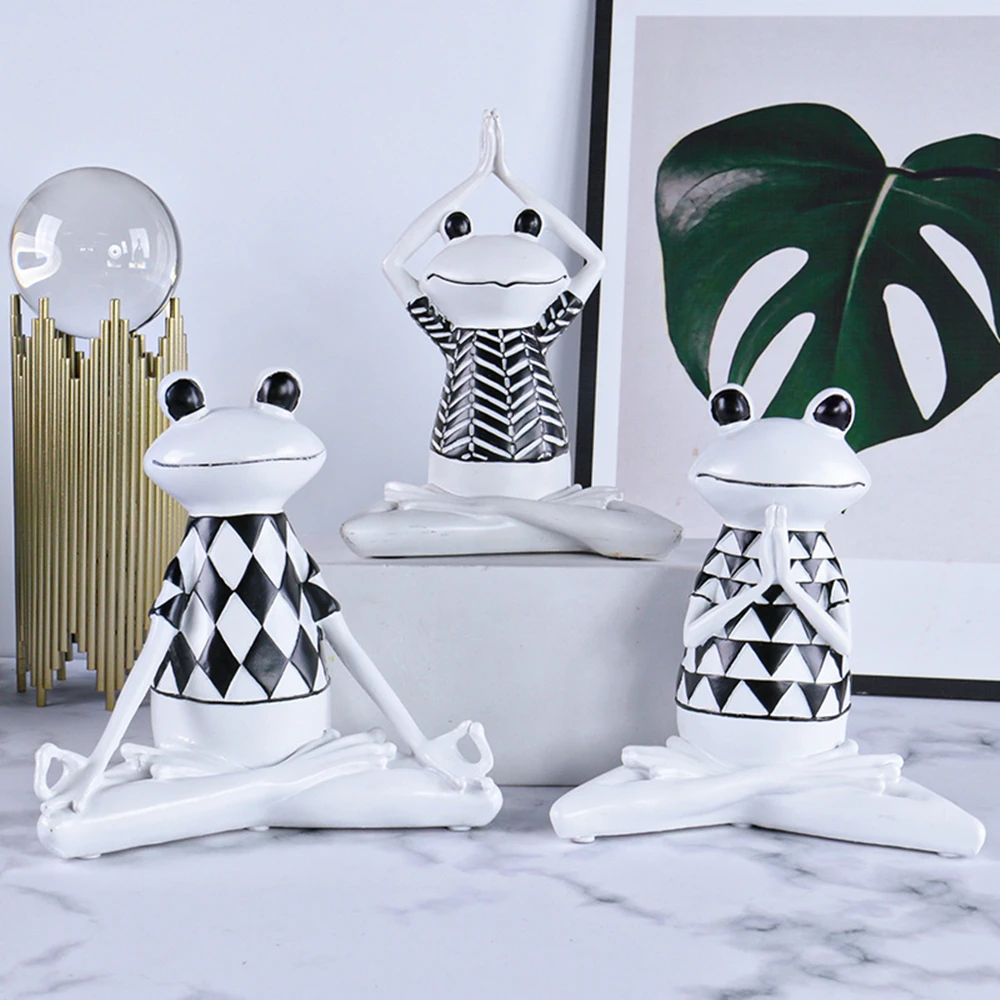 Resin Yoga Frog Modern Art Statue Creative Nordic Style Miniatures Abstract Yog Sculpture Ornaments Home Decoration Figurine
Resin Yoga Frog Modern Art Statue Creative Nordic Style Miniatures Abstract Yog Sculpture Ornaments Home Decoration Figurine