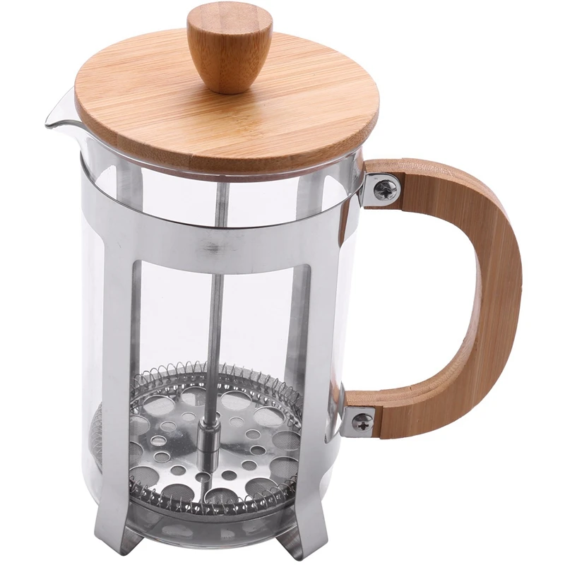 Bamboo French Press 18/8 Stainless Steel High Borosilicate Plastic-Free Carafe Espresso Press Coffee
Bamboo French Press 18/8 Stainless Steel High Borosilicate Plastic-Free Carafe Espresso Press Coffee